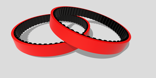 Drive Belt / Timing Belt - 25mm - Red Rubber - T10 560 (Pack of 2)